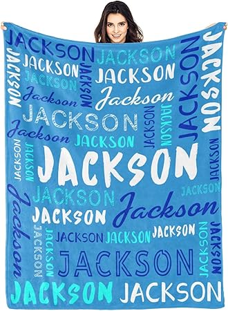 Personalized Name Blanket Customized Baby Blankets for Girls Boys Adults Monogrammed Blankets and Throws Christmas Birthday Mothers Fathers Valentines Day Gift
