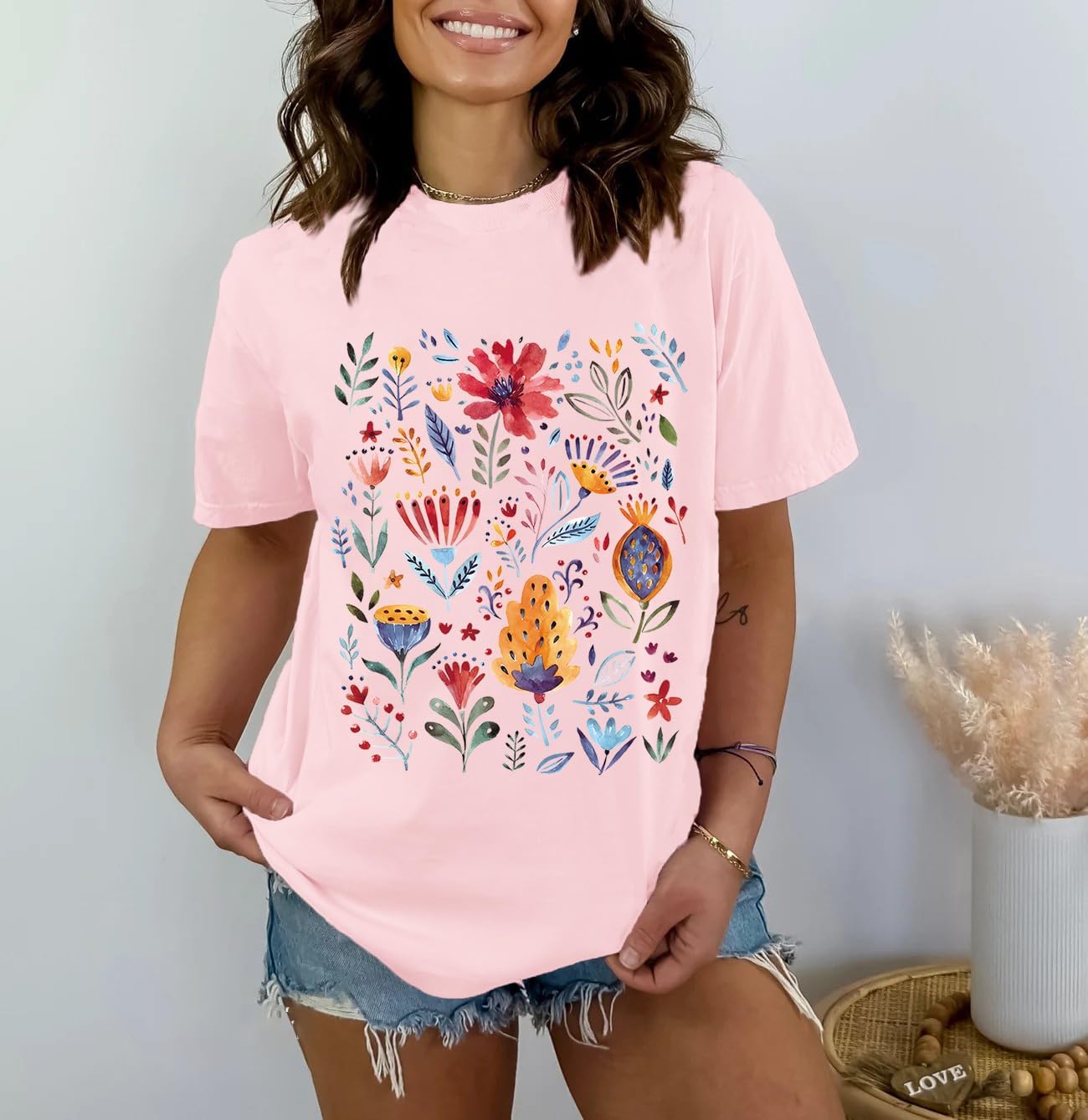 Wildflower Shirt for Women Floral Lover T-Shirt Wild Flowers Tee Tops - Image 4