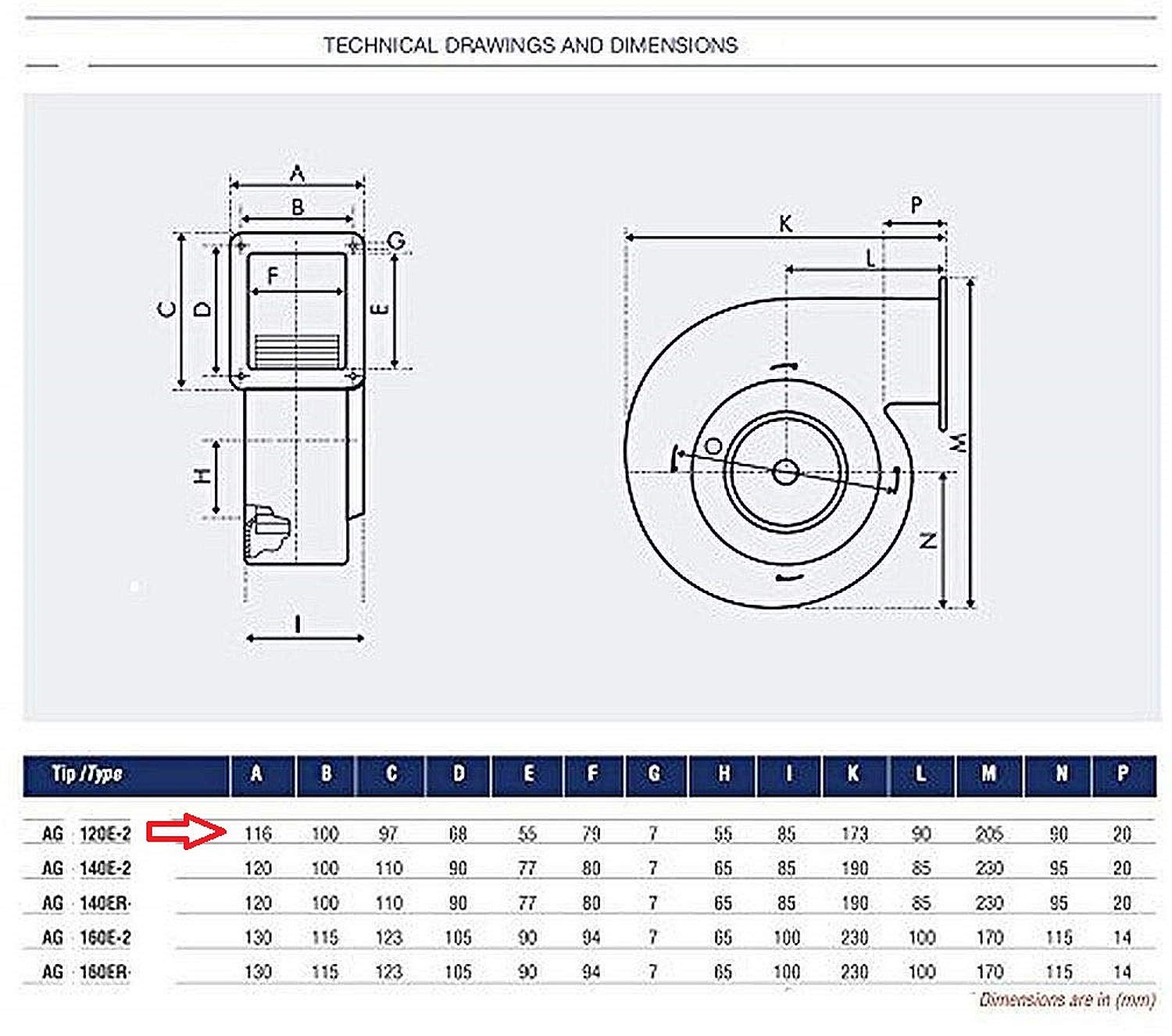 Ventilateur en aluminium 275 M³/H avec variateur de vitesse 500W Extracteur Ventilation