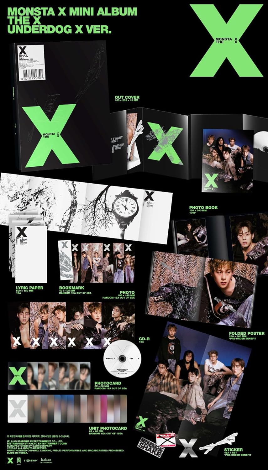 MONSTA' X The X 13th Mini Album 4p Set (4photobooks)
