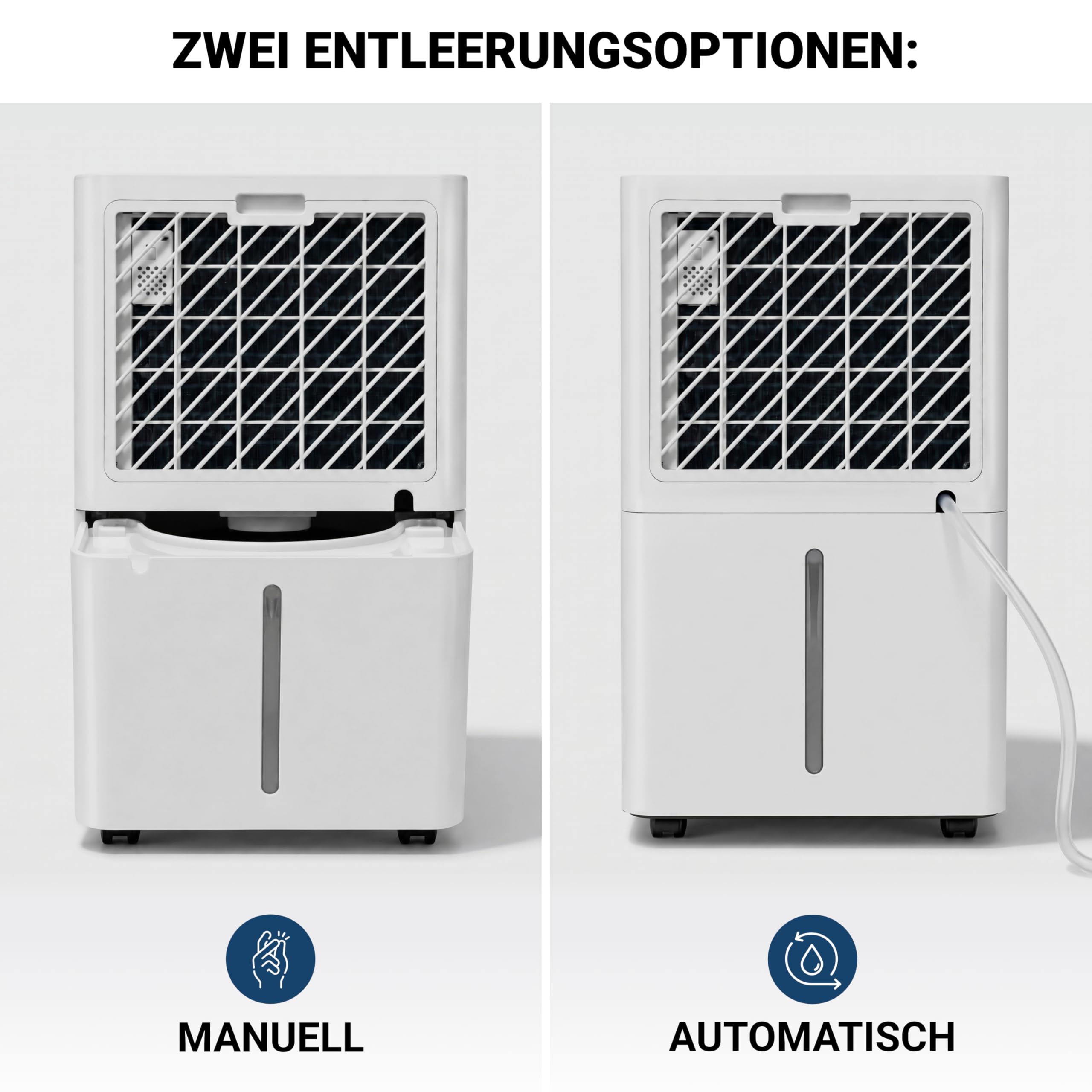 VENTA AD100 Luftentfeuchter elektrisch Raumentfeuchter | für Räume bis 40m² | Automatische Feuchtigkeitskontrolle, Wäschemodus