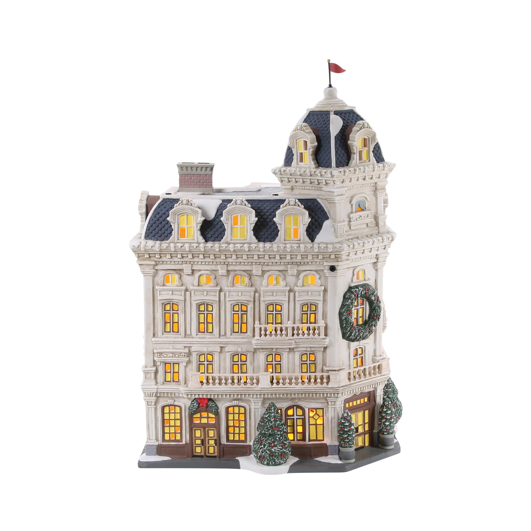 Department 56 Christmas in The City Village The Wescot Bâtiment Lumineux Multicolore 32,5 cm