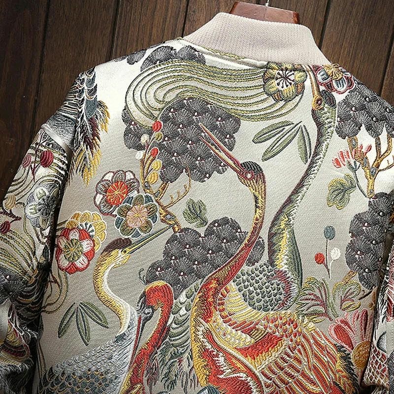 Men's Japanese Embroidery Bomber Jacket4