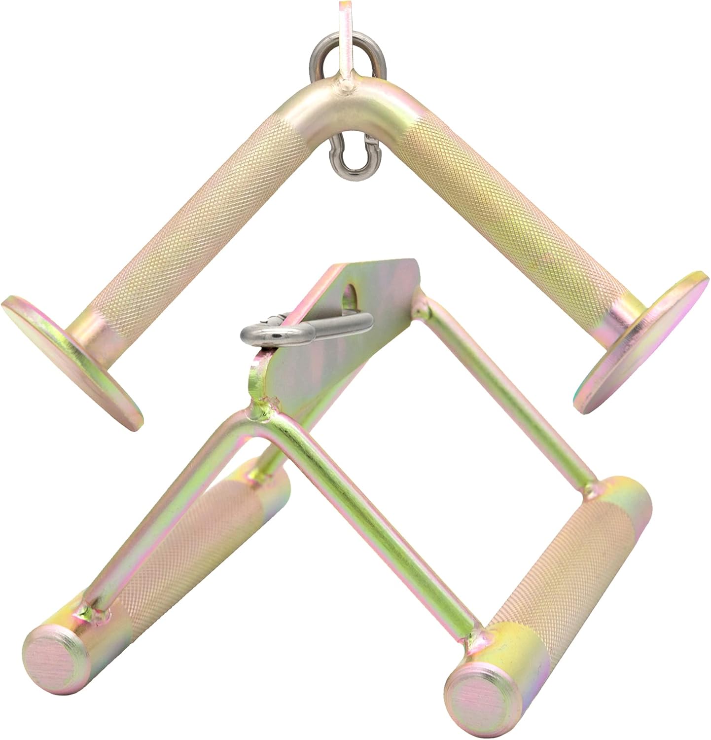 Timfcbs V Bar Tricep Pulldown Exercise Attachment Double D Handle Cable Machine Accessories Set Strength Training Equipment : Sports & Outdoors