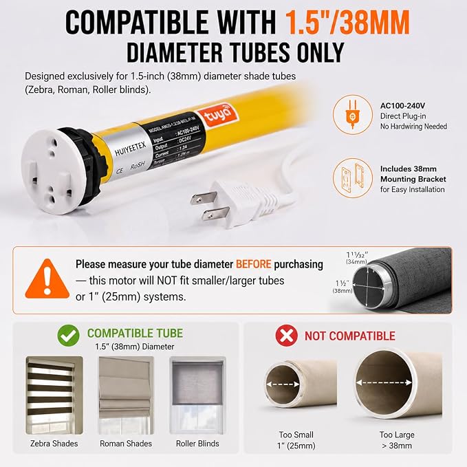 Motor inteligente para cortinas WiFi Tuya compatible Alexa miniatura 2