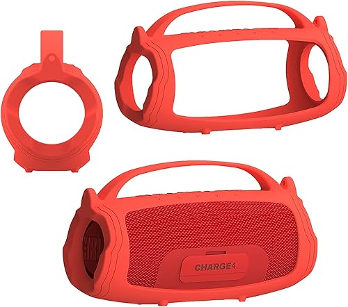 Miniatura 18 de Funda de silicona compatible con altavoz Bluetooth portátil JBL Charge 4/5, funda suave para altavoces Bluetooth JBL Charge 4/5