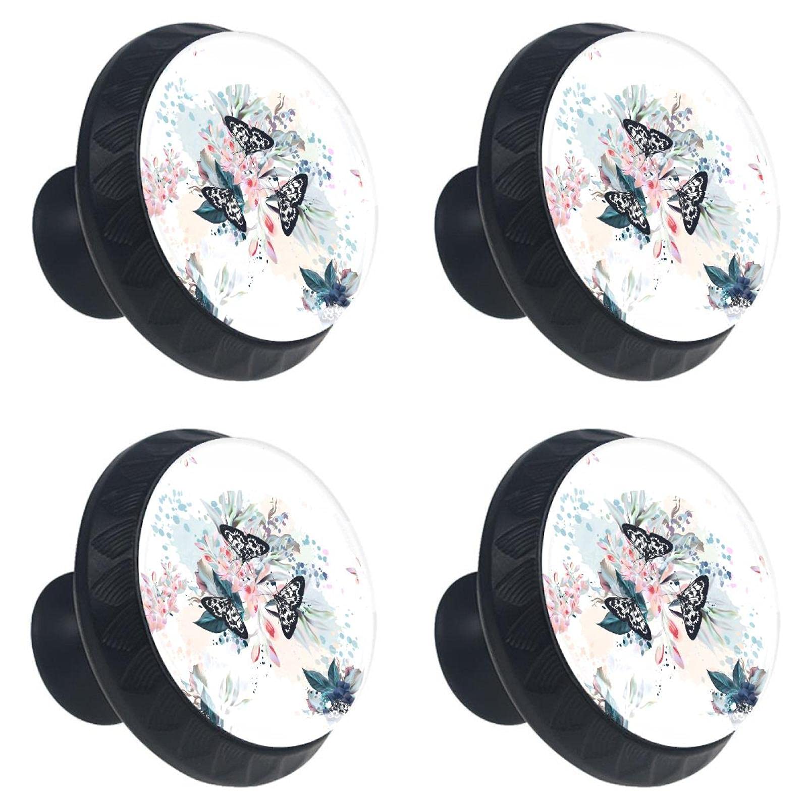 Poignées en verre style rétro pour changer les boutons de meuble
