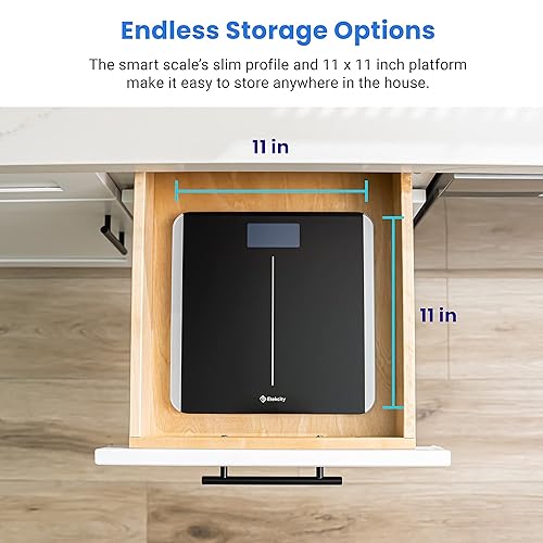 Vista 28 de Etekcity Báscula de baño digital de peso corporal con tecnología Step-On, resultados confiables con medidas de alta precisión, gran pantalla LCD