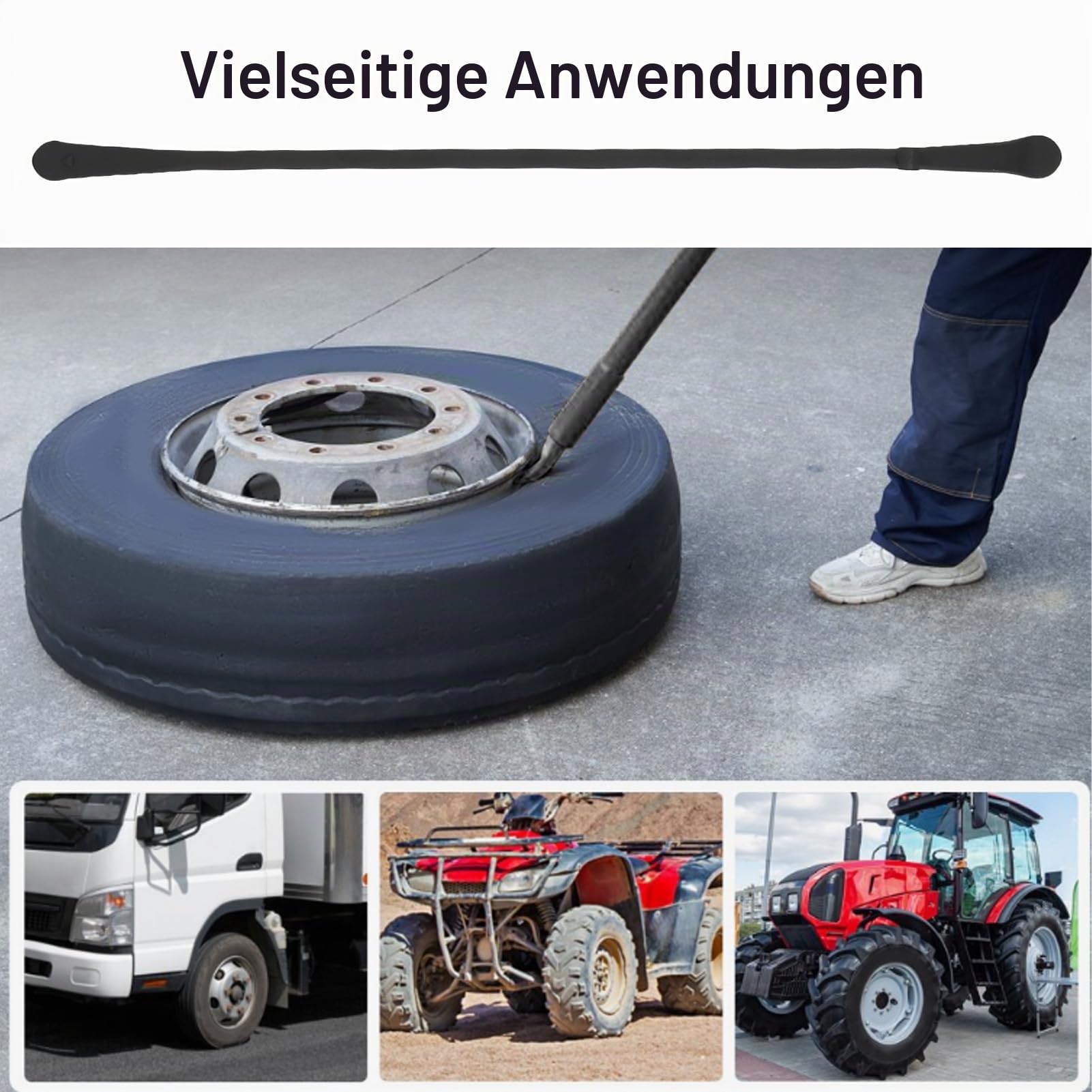 Ausla 97cm Reifenmontierhebel, Stahl, für LKW & Bus