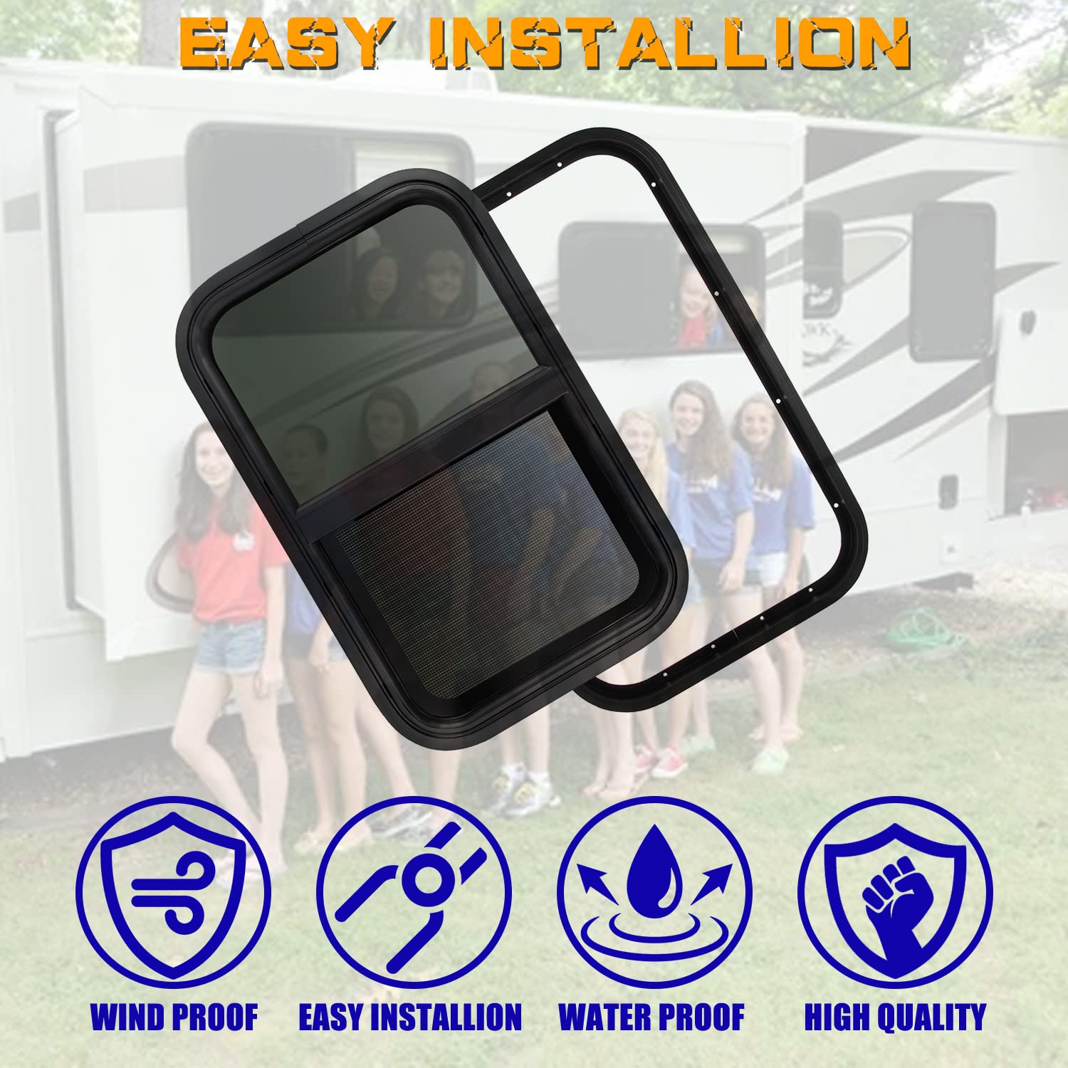 Slide Rv Window Snapklik.com : RANSOTO Premium RV Window Teardrop Horizontal Slide 1-3/ ...