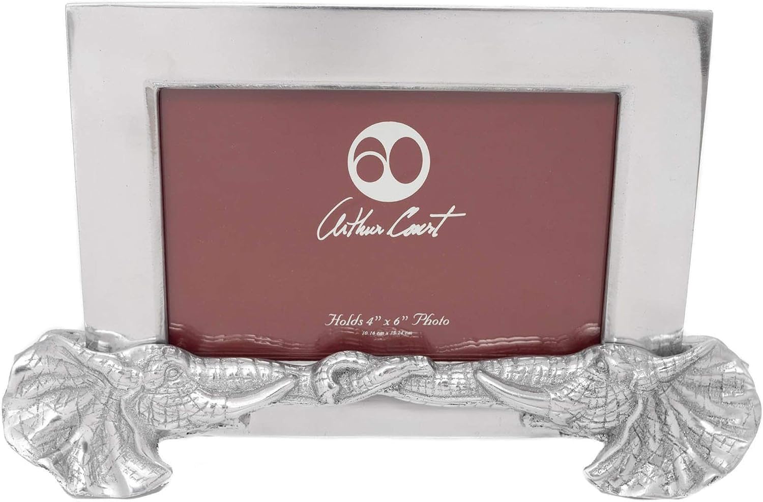 Gray Elephant Figural Frame - 4x6 by Arthur Court