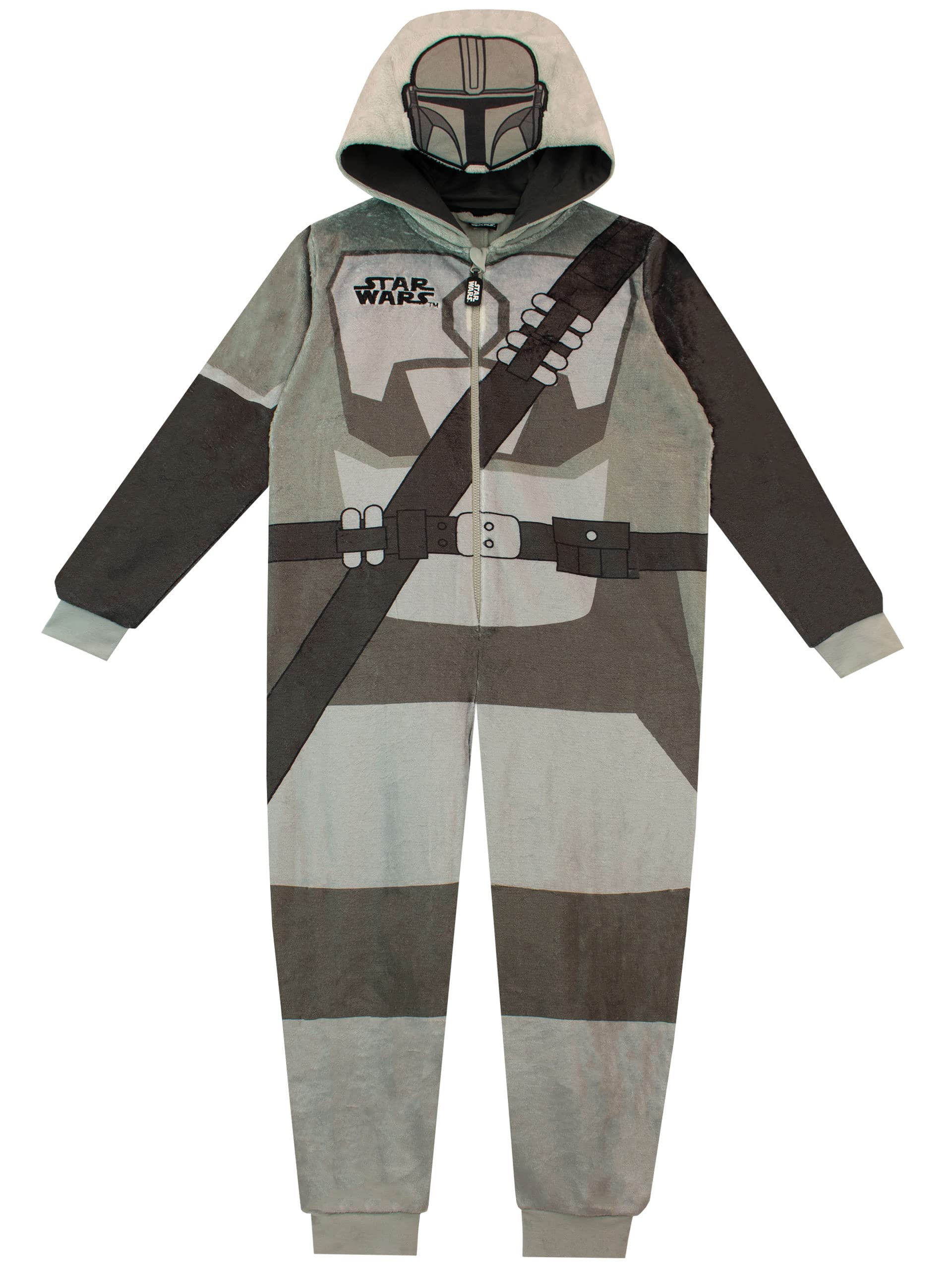 Star Wars Boys Grey Onesie The Mandalorian 5-6 Years