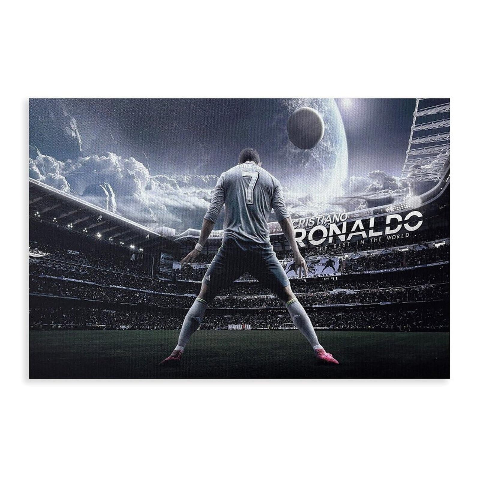 BMIQWAHG Ronaldo Poster Canvas Poster Wall Art Decor Print Picture Paintings for Living Room Bedroom Decoration 08x12inch(20x30cm)
