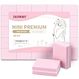 Mini Nail Buffer Blocks, 100/180 Grit Sponge Buffing Sanding Block File Manicure Tools Bulk 50Pcs (Pink)