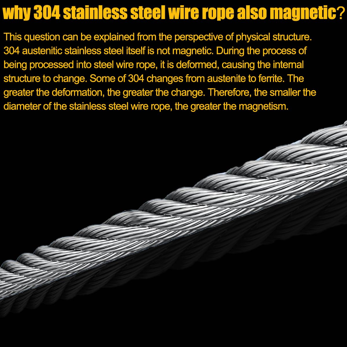 1/16" Stainless Steel Wire Rope, 100FT Stainless Steel Cable