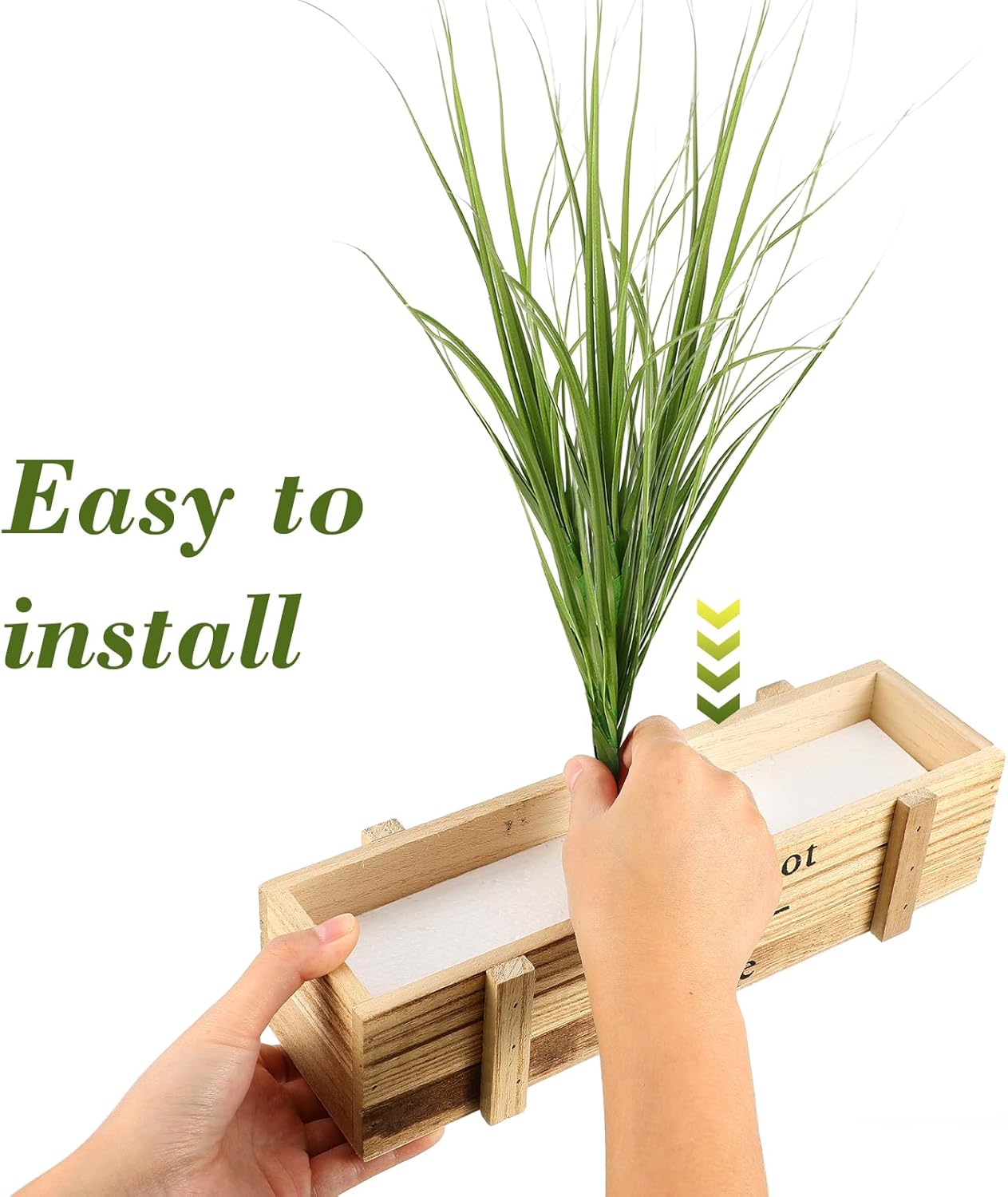 24Pcs Artificial Grass, 11.79in Fake Short Grass Artificial Shrub Plants, Simulation Dwarf Plants Faux Greenery Stems for Patio, Vase, Restaurant, Indoor Decor - Image 3