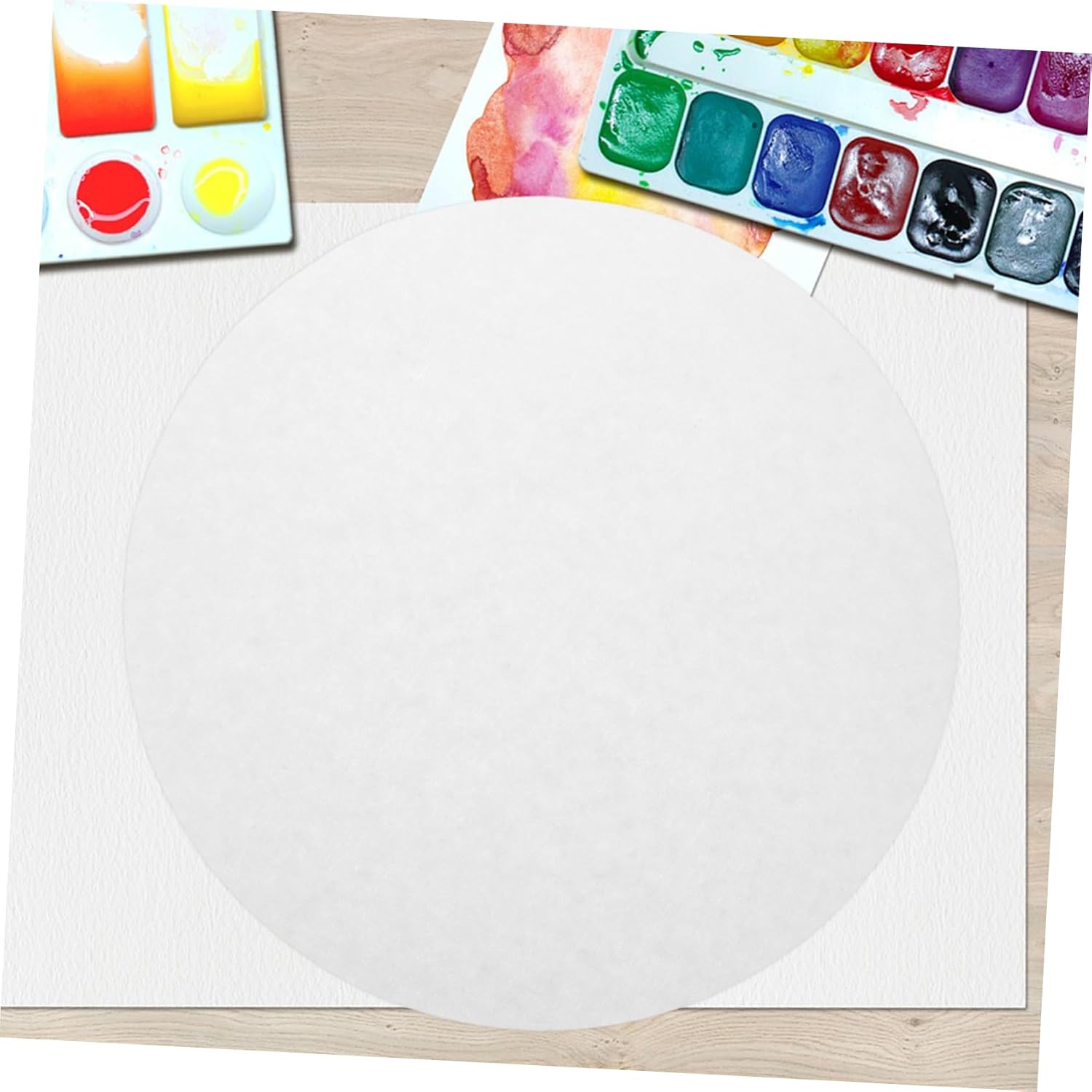 TEHAUX 100 Sheets of Calligraphy Paper Roll Chinese Calligraphy Paper Kids Small Drawing Paper Round White Poster Paper Painting Craft Paper Roll for Easel