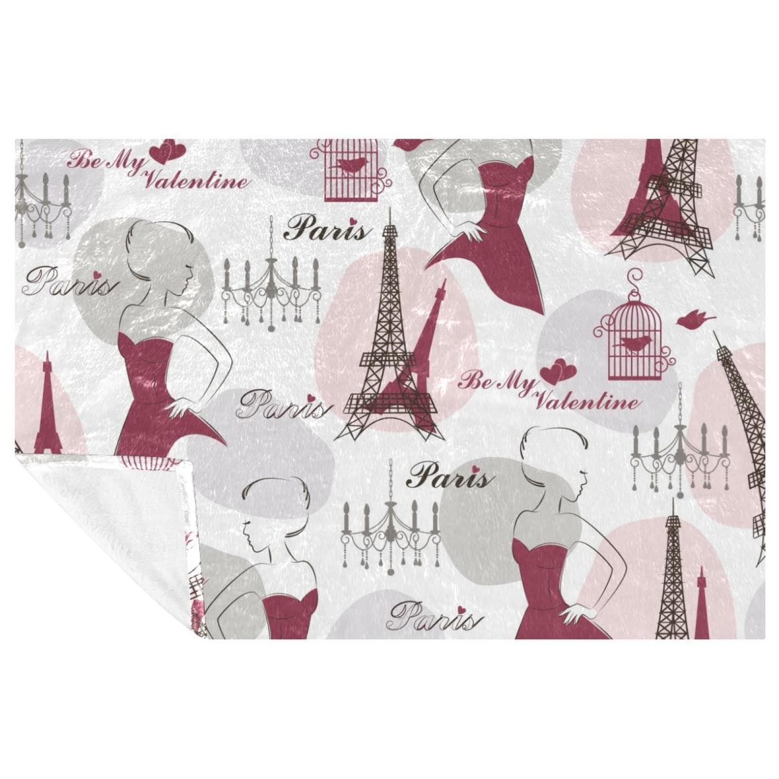 Plaid doux French Lady couverture lit et canapé haut de gamme