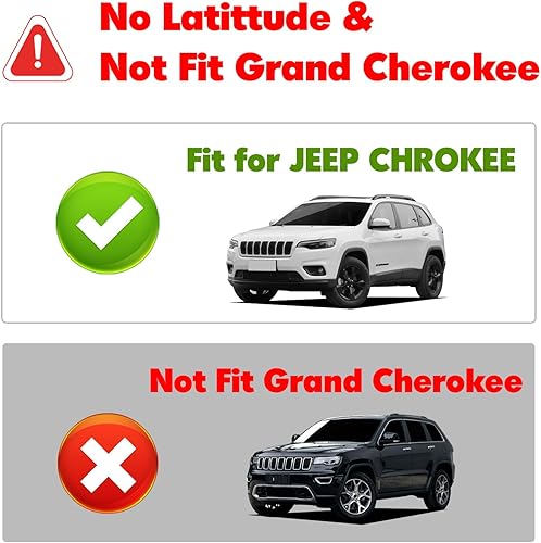 Miniatura 2 de Vanseno Tapete de maletero compatible con Jeep Cherokee 2014-2023, cubierta de asiento trasero, protector para todo tipo de clima, compatible con