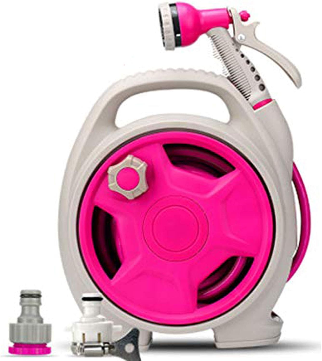 DBMGB Retractable Garden Hose Reel, Durable Hideaway Garden Hose with Crank