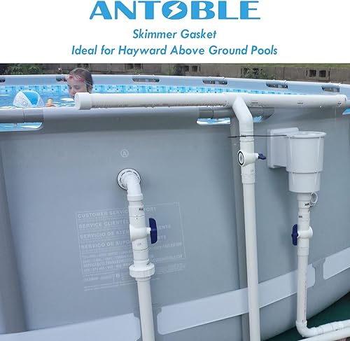 Miniatura 6 de ANTOBLE Junta de mariposa de boca ancha compatible con Hayward SPX1091GW SP1091LX SP1091WM Dyna-Skim sobre el suelo Skimmer de piscina