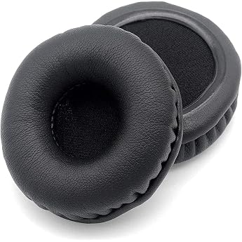 Foam Ear Pads Headset Ear Pads 1 Pair 90 mm Round Replacement Ear Pads Made of Faux Leather Compatible with Headphones Diameter 90 mm Black