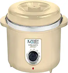 Mega Bell, Panela aquecedora de cera para depilação, Termocera, Cera-Matic Júnior, Sem refil, Bivolt, 400g, Beje