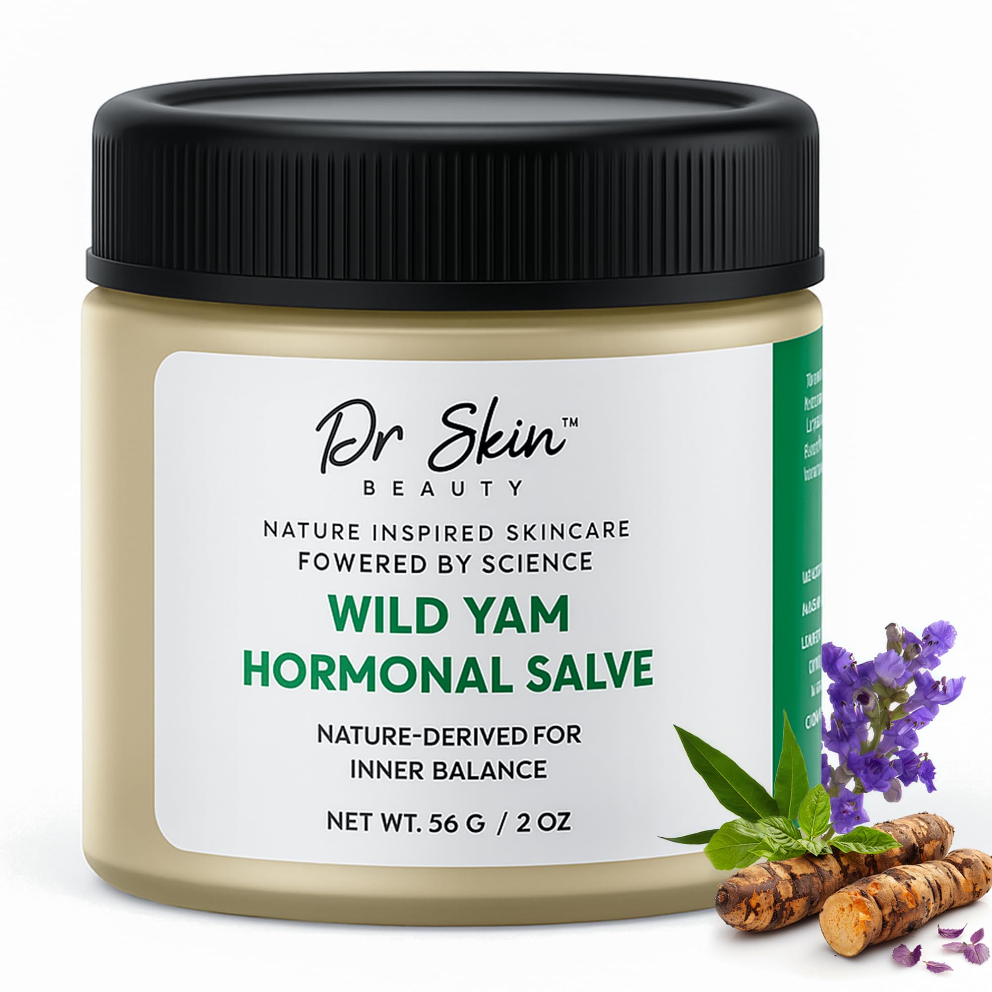 Dr. Skin Organic Wild Yam Cream for Women - Organic Plant-Based Body Cream with Lavender and Vitamin E for Comfort and Skin Wellness - Non-GMO, Paraben-Free, Made in USA - 2oz