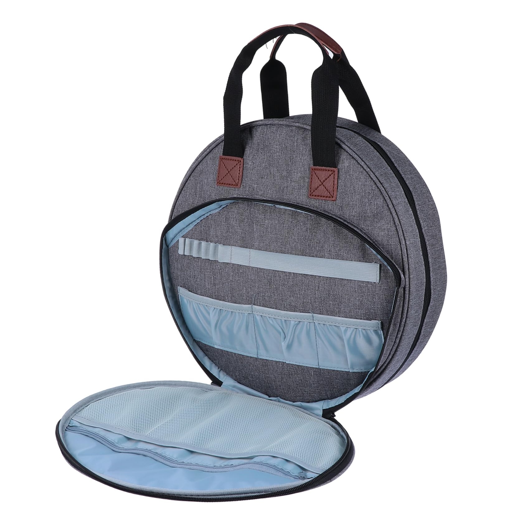 ERINGOGO 600d Oxford Embroidery Tool Pouch Portable Storage Bag Zipper for Embroidery Supplies