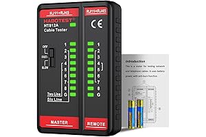 HT812A Network Ethernet Cable Tester with RJ45 RJ11 Port