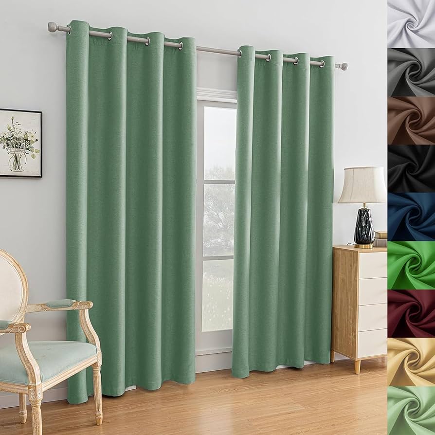 遮光カーテン　幅180cm×丈220cm 2枚 Amazon｜カーテン 2枚セット 遮光カーテン 180 x 240 cm 既成