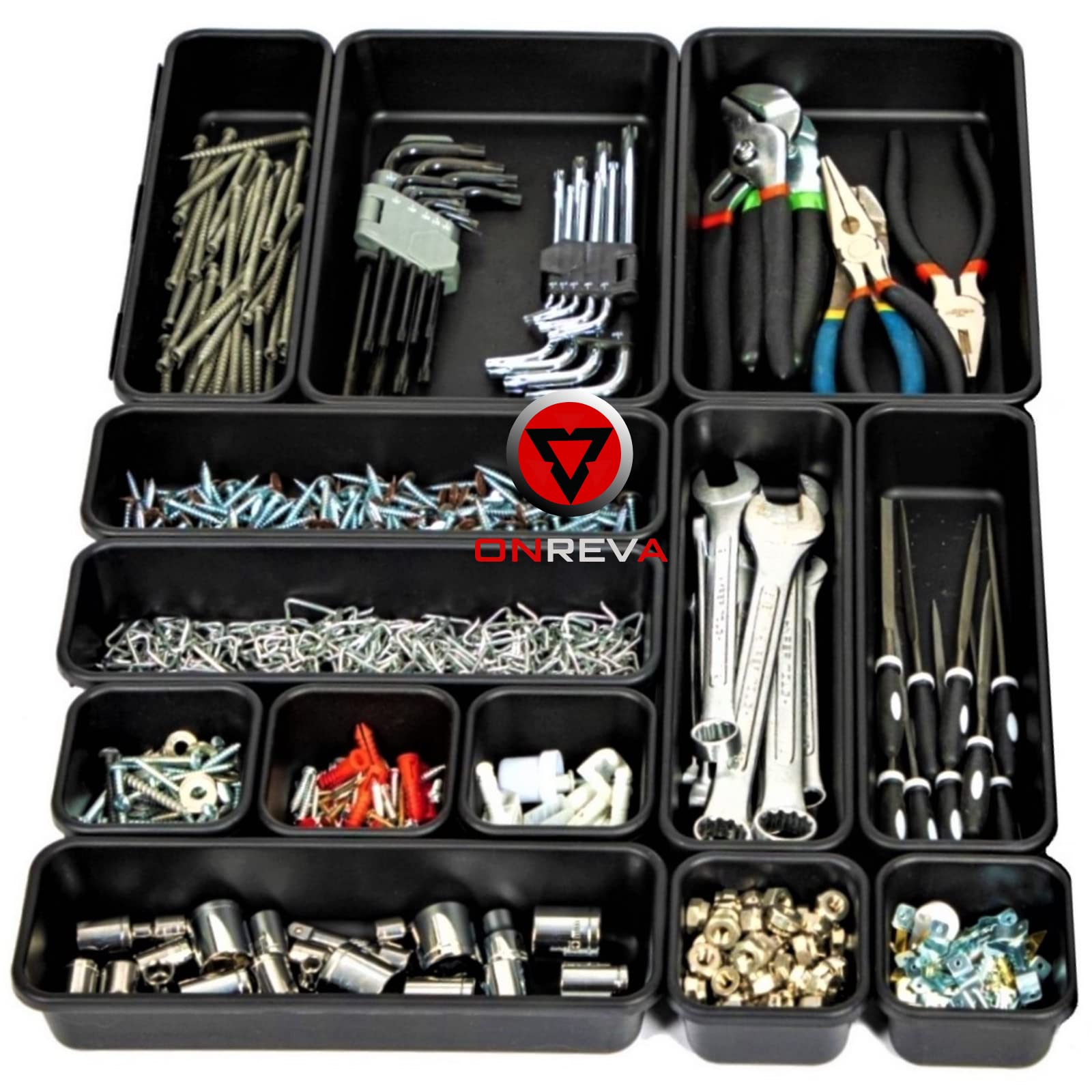 Buy ONREVA Tool Box Organizer Tray Dividers, Toolbox Storage Trays
