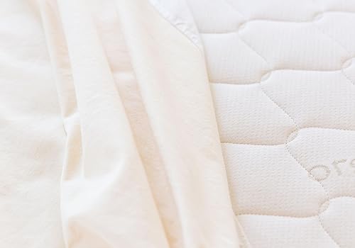 Miniatura 5 de Naturepedic Protector de colchón orgánico impermeable, funda de colchón de punto elástico ajustable para 9-16 pulgadas de profundidad, tamaño