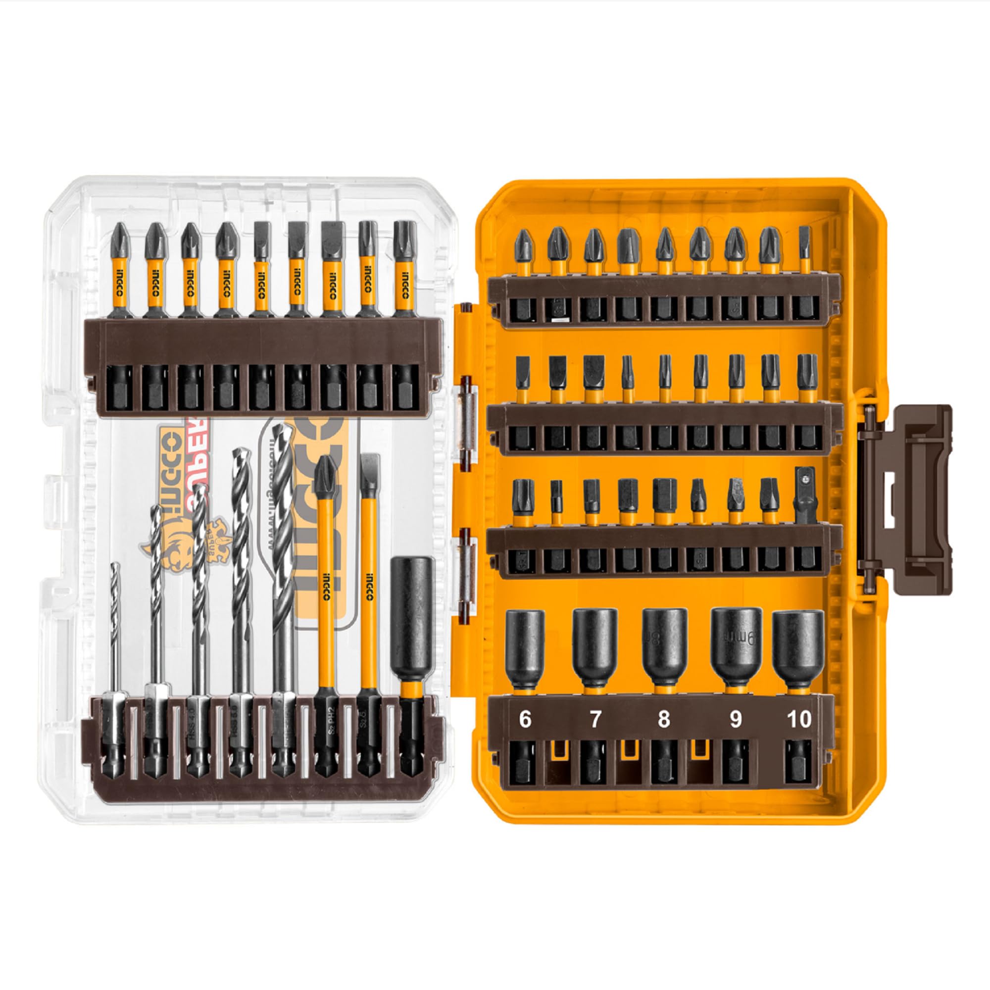 Drill Bit Set,45PCS Drill Bit Set Screwdriver Bit Set Impact Driver Bit Set For Wood, Metal, Steel And Screwdriver Bits For Power Tool With Case - View #6