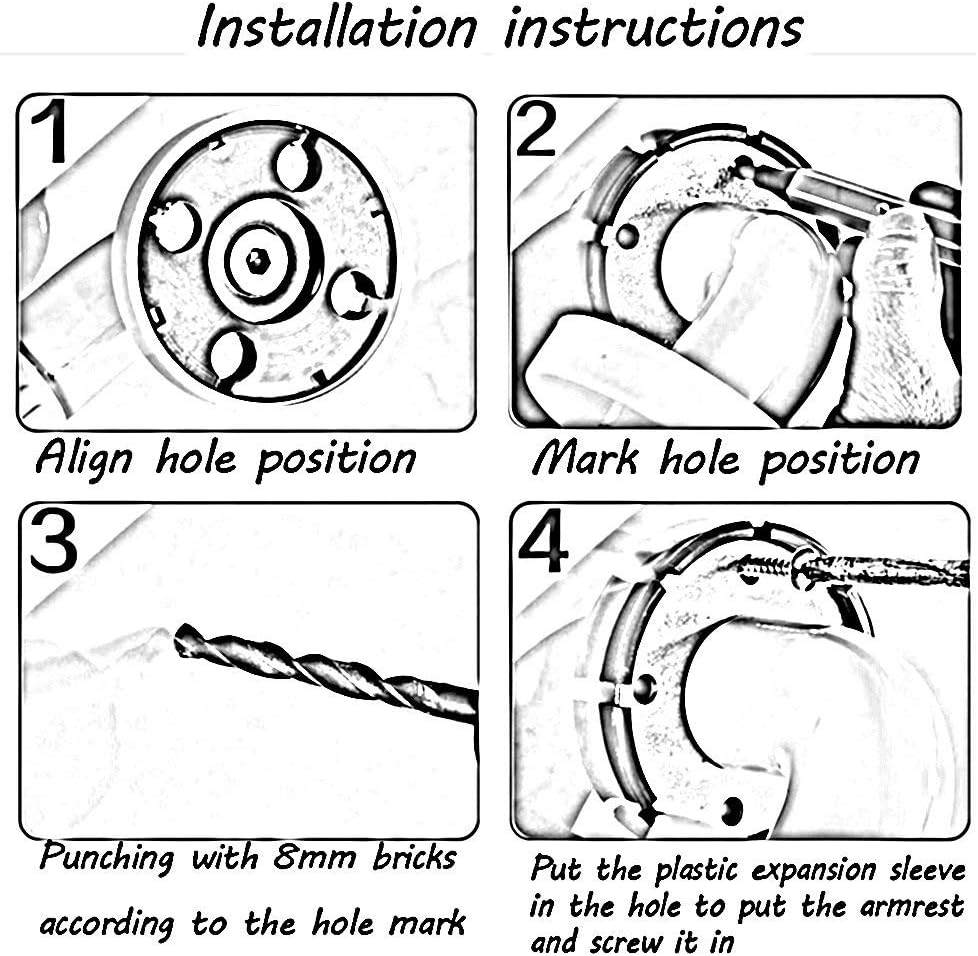 HTLLT Safety Handle Handrail Little Urinal Handrail Bathroom Accessibility Old Man Handrail Public Toilet : Health & Household