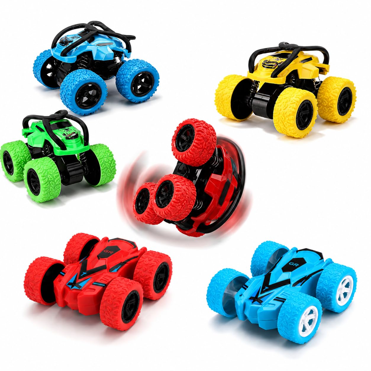 Buuraqq 6Pcs Pull Back Cars, for Active Play