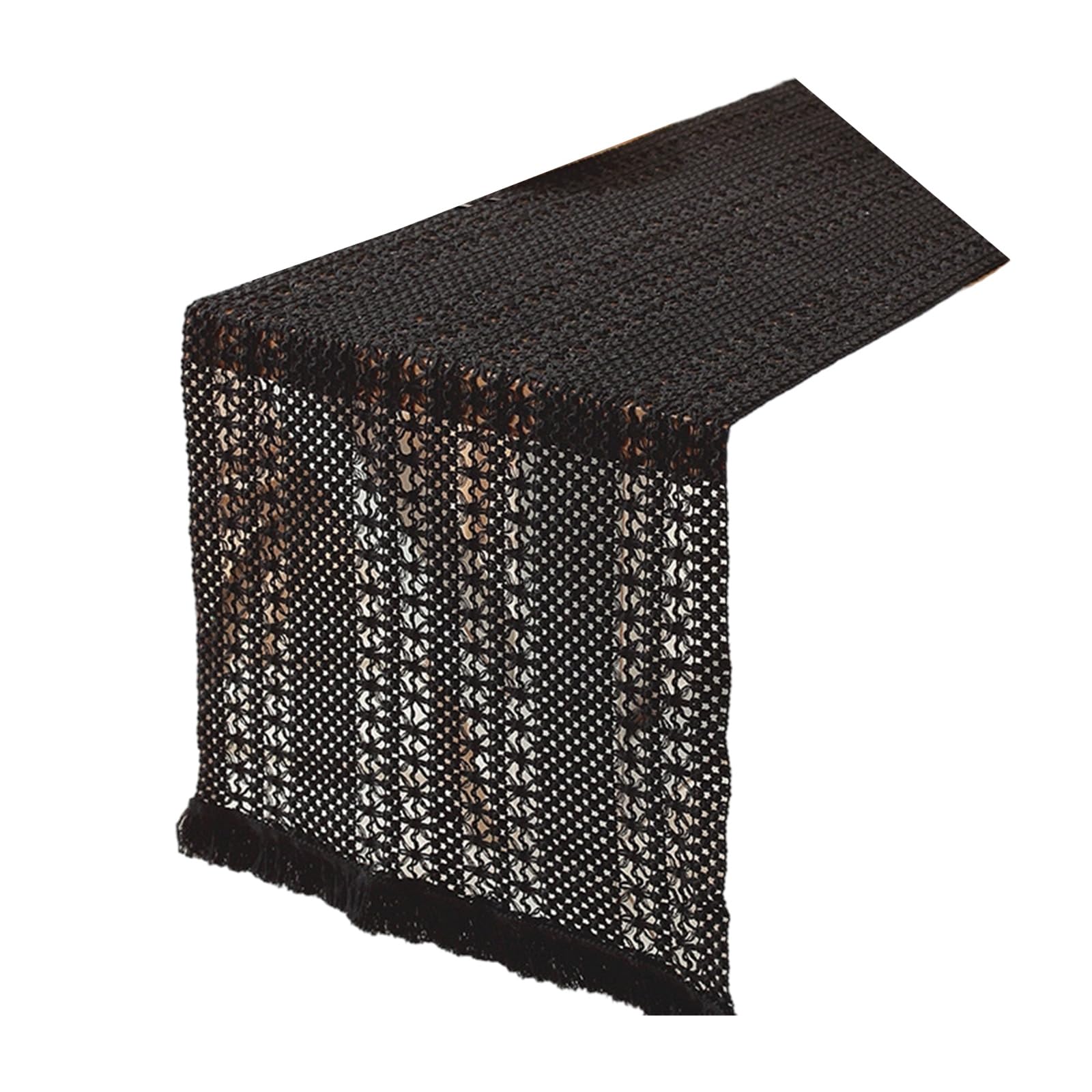 Tsophreniq Table Runner 180cm Lace Designs Spill Resistant Easy Washing for Family Gatherings Daily Meals Machine Washable Table Runner