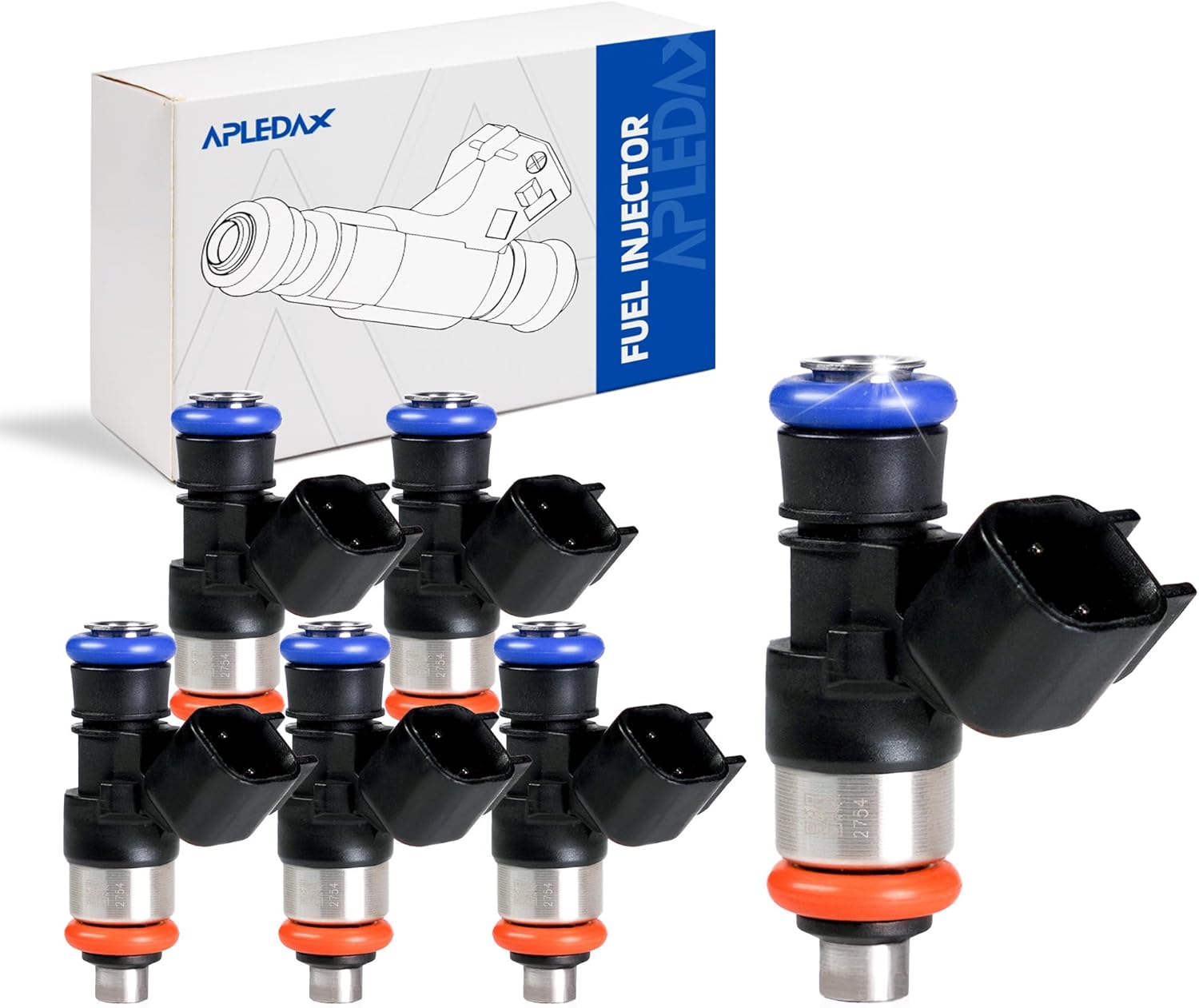 Fuel Injector Fit for:/Ford F150 Edge 2011-2015 2011-2016 /Explorer, for:/Mustang Transit-150 250 350, for:/Lincoln 2011-2018 MKX 3.7L V6 MKS MKT MKZ 0280158191, FJ1116, Black