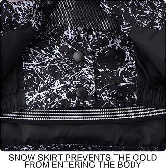 kids snowsuit ski suit pants jacket waterproof snowbibs for boys girls raincoat