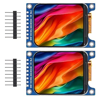 2 قطعة 1.69 بوصة HD IPS TFT LCD وحدة عرض 240x280 RGB LCD شاشة 3.3 فولت ST7789 محرك SPI واجهة 8 سنون بالألوان الكاملة لـ Arduino DIY