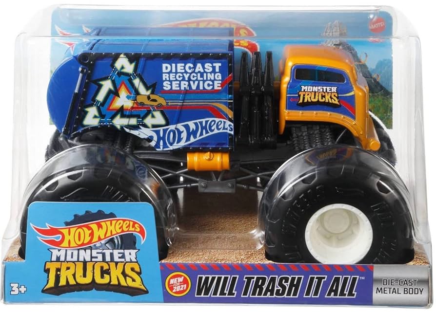 HotWheels TRASH TRUCK ホットウィール　ヴィンテージ 鬼レア Vintage￼ Hot Wheels Mattel BIOHAZARD Yellow Garbage Waste
