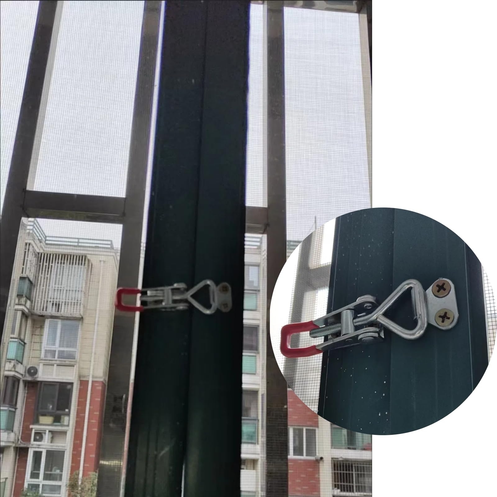 3PCS Adjustable Toggle Clamp,Toggle Latch Lockable,Quick Release Pull Latch Tools,Stainless Steel Toggle Clamp for Door Cabinet Box Case,102MM - Image 4