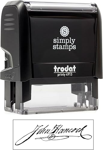 Miniatura 2 de Sello de firma personalizado, autoentintado, tu elección de 7 colores de tinta (tamaño grande)