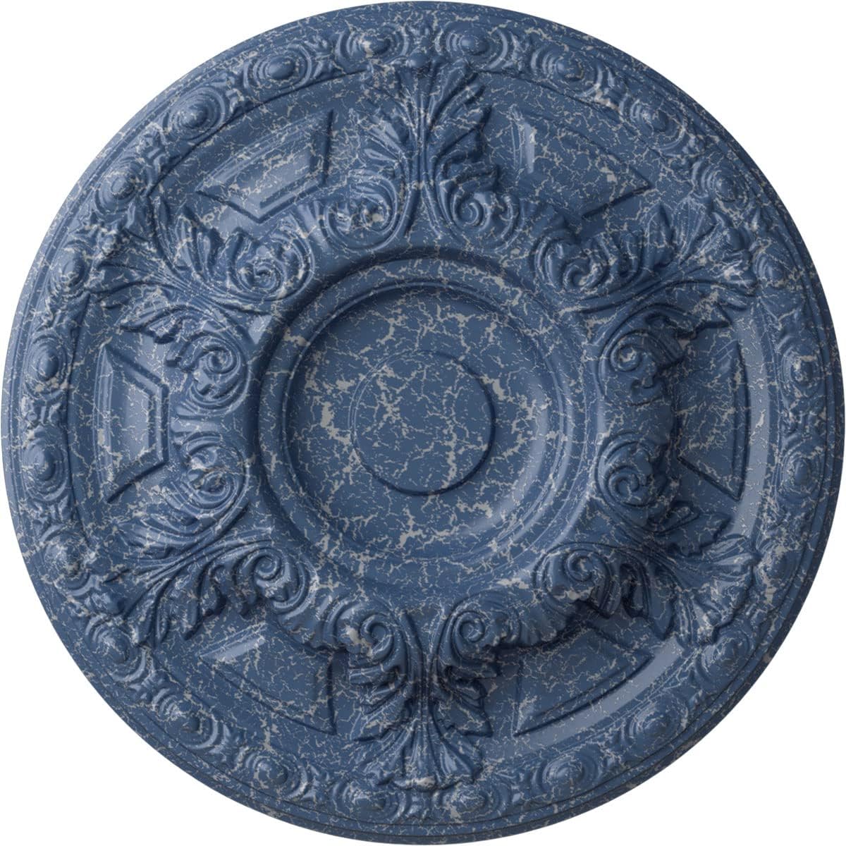 Ekena Millwork CM24GAAMC 23-1/2" x 2-3/4" Granada Ceiling Medallion, Americana Crackle