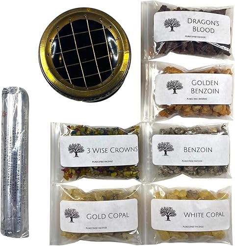 Caja variada - Juego de quemadores de carbón con 6 aromas premium de media onza