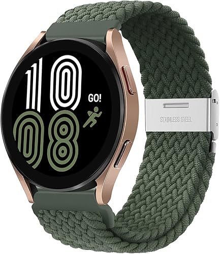 Miniatura 1 de Correa trenzada de nailon para Samsung Galaxy Watch 654Active 2 de 1.575 in, 1.654 in, 1.732 in, 1.772 in, 1.811 in, 1.693 in, 1.850 in, Galaxy