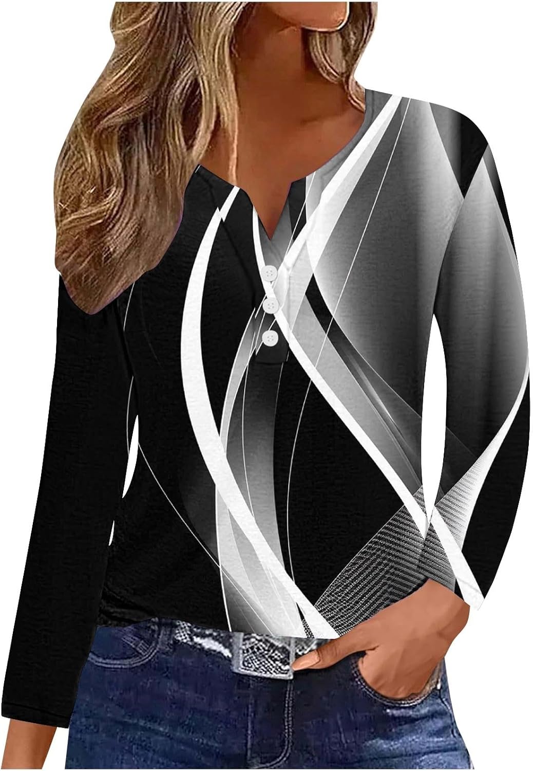 Lettre à Manches Longues Solide Patchwork Décontracté Longue Robe Pull