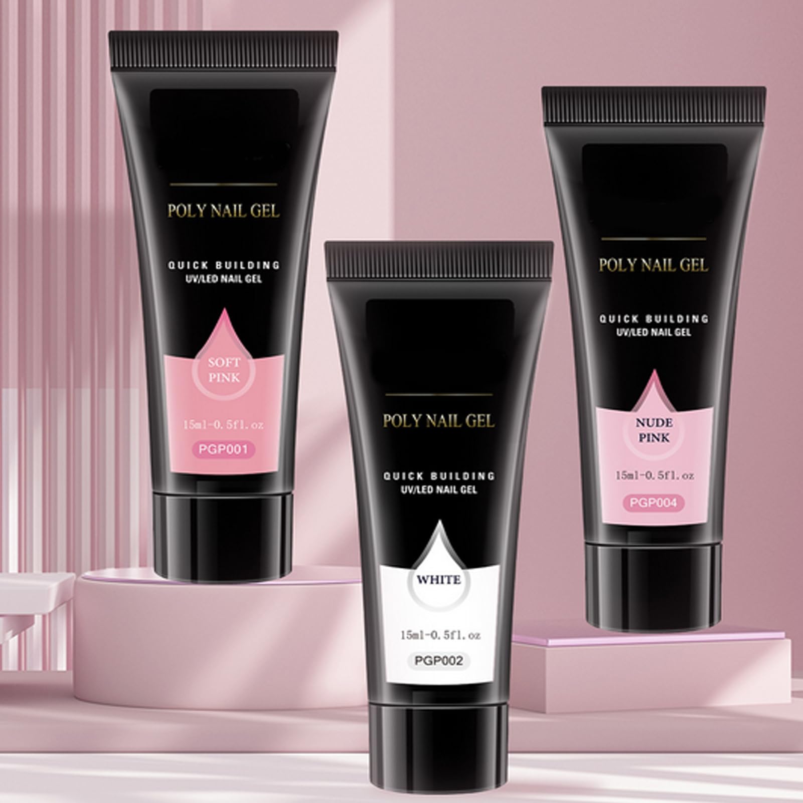 Kit Per Ricostruzione Unghie Strumento Manicure Leggero e Portatile | Gel Top Unghie Donna Ideale per Viaggi, Lavoro, Casa, Attività Estive e Scuola