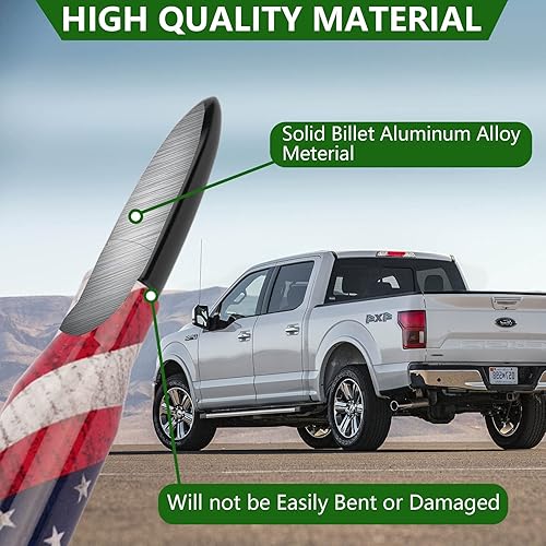 Miniatura 3 de Antena de coche para camión con diseño de bandera estadounidense de repuesto para Chevy Silverado Ford F150 F250 F350 GMC Sierra 1500 2500 3500