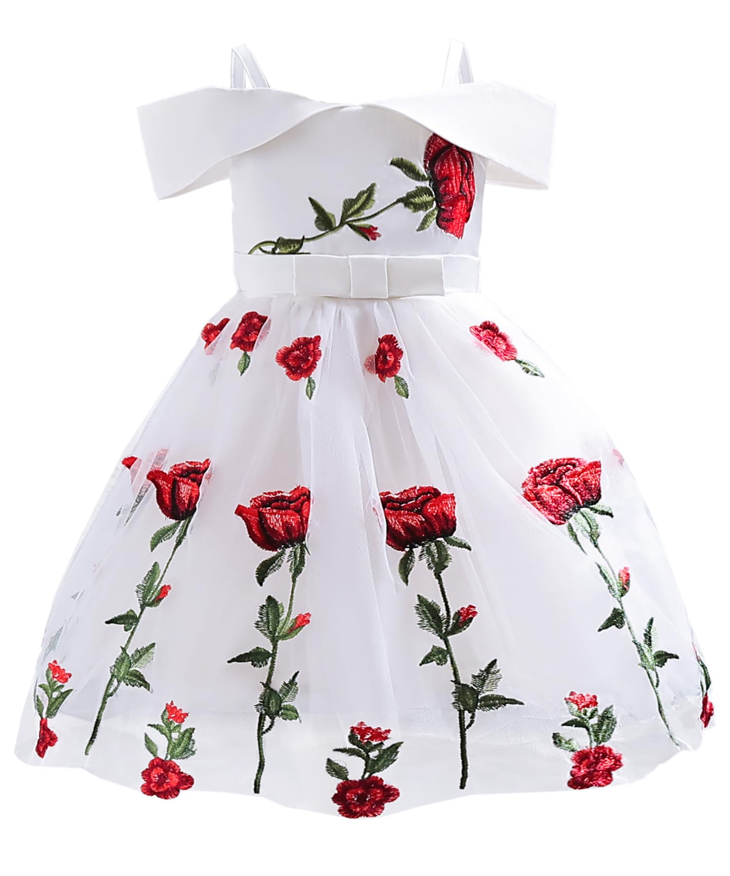 0-24 Months Baby Flower Girl Dress Kids Ruffles Lace Party Wedding Dresses